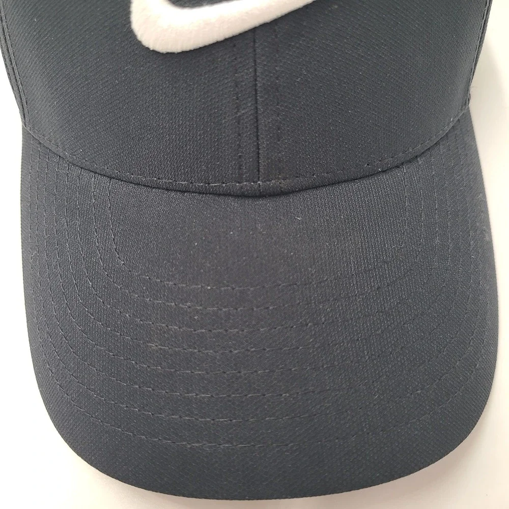 Nike Hat Adjustable Black White Transamerica Swoosh Logo Dri-Fit Club Cap Men